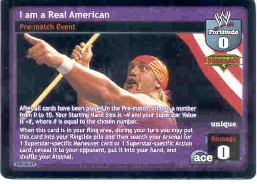 Raw Deal I am a Real American Ultra-rare Foil