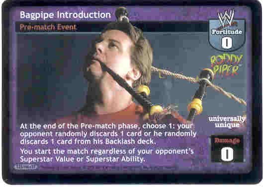Raw Deal Bagpipe Introduction Ultra-rare Foil