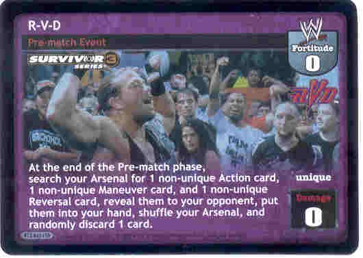 Raw Deal R-V-D Ultra-rare Foil SS3 RVD