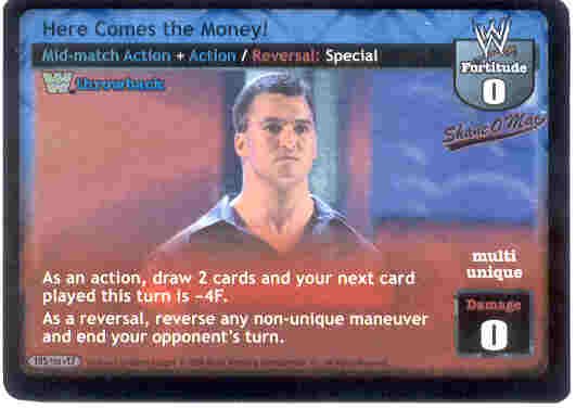 Raw Deal Here Comes the Money TB Ulra-rare Foil
