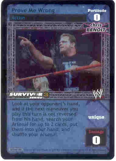 Raw Deal Prove Me Wrong SS3 Ultra-rare Foil