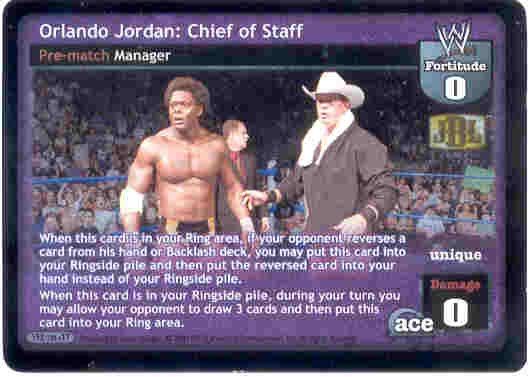 Raw Deal Orlando Jordan: Chief of Staff Ultra-rare Foil
