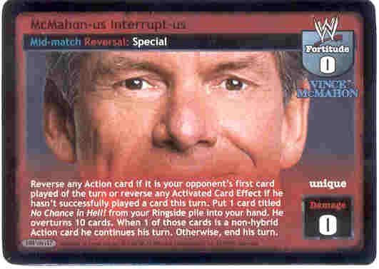 Raw Deal McMahon-us Interrupt-us Ultra-rare Foil