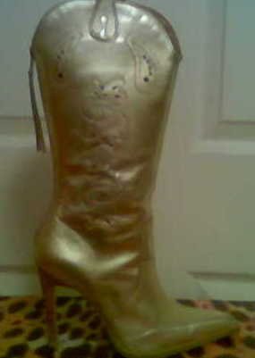 XOXO Gold Chickadee Knee Boots