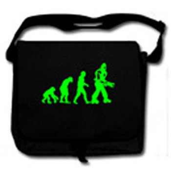 evolution black Messenger Bag