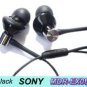 FREE SHIPPING -- 10 pcs Genuine New SONY MDR-EX082 earphones + extenison cord + leather case