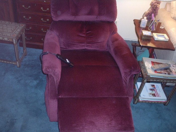 Golden Recliner/lifter Burgundy