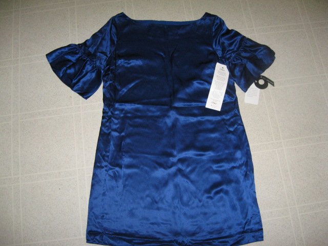 NWT New Blue Silk Dress by Nine West Size 6