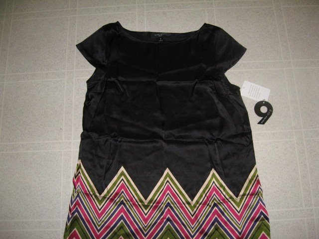 NWT New Black Silk Dress by Nine West Size 8 (44)