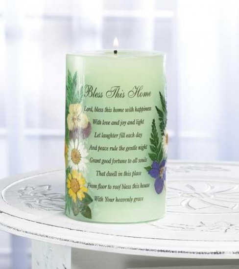 Bless the home candle