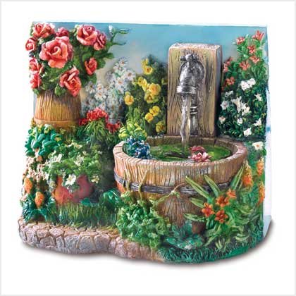 Floral fantasy mini-fountain