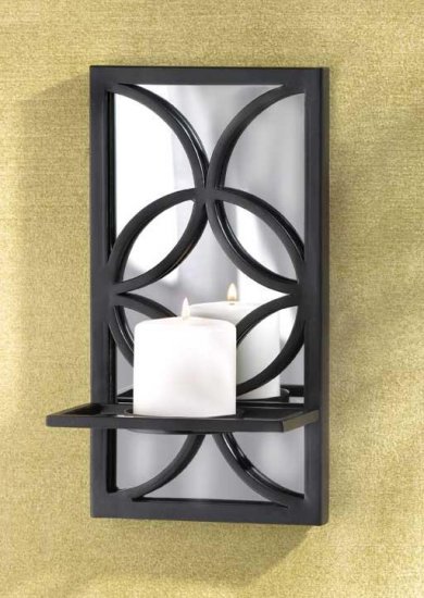 W-Iron mirror Candleholder