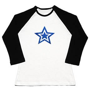Blue Double Star Raglan