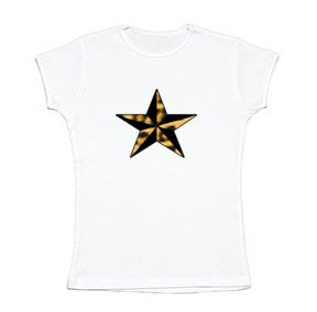 Leopard Print Punk Star Girl Tee
