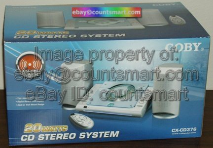 NEW Coby CX-CD376 CD Stereo System AM/FM Tuner 20 Watts