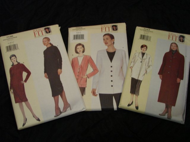 Sewing Patterns SANDRA BETZINA Lot 3 NEW Coat Dress Jacket VOGUE