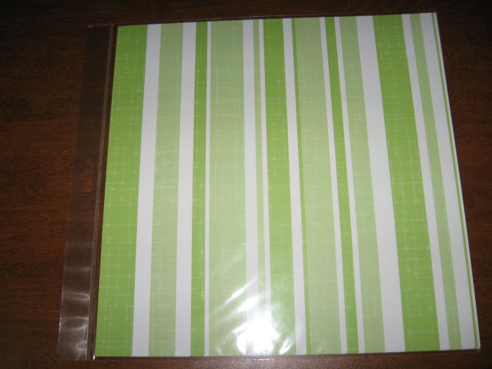 Scrapbook Paper Lime Strip