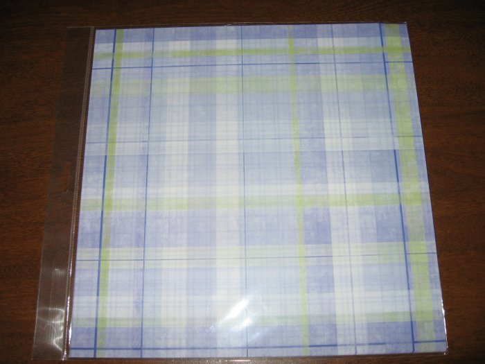 Scrapbbok Paper Purple Plaid