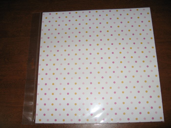Scrapbook Paper Hot Pink, light pink and orange