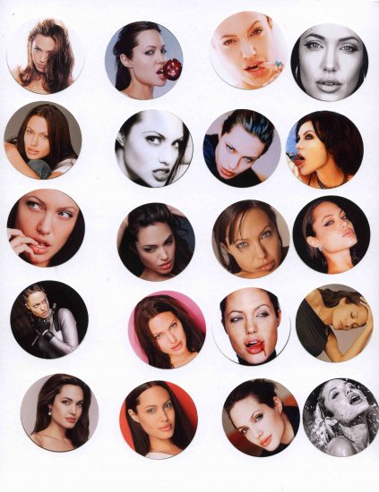 Angelina Jolie Stickers - Set of 20
