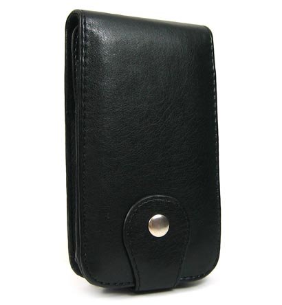 Apple iPhone Black Leather Case - M Series