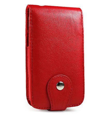 Apple iPhone Red Leather Case - M Series