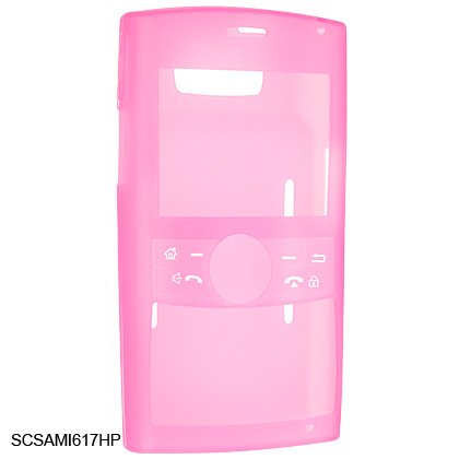 Silicone Skin Cover Case for Samsung BlackJack II i617 - Pink