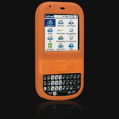 Orange Silicone Skin Cover Case for Palm Centro