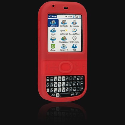 Red Silicone Skin Cover Case for Palm Centro
