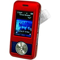 RED Hard Shell Shield Protector ProGuard Case for LG Chocolate 2 VX8550