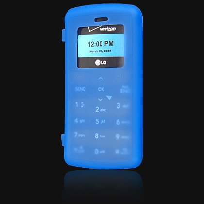 Silicone Skin Cover Case for LG VX9100 enV2 - Blue