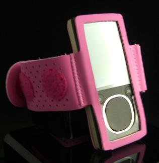 Sports Gym Exercise Workout Armband for Microsoft Zune 4GB / 8GB - Pink