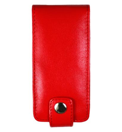 Leather Pouch Case for Microsoft Zune 4GB / 8GB - Red