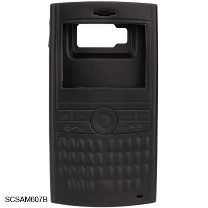 Soft Rubber Silicone Skin Cover Case for Samsung BlackJack i607 - BLACK