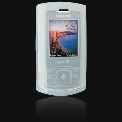 Soft Rubber Silicone Skin Cover Case for Samsung M520 Cell Phone - WHITE