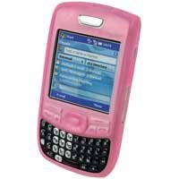 Soft Rubber Silicone Skin Cover Case for Palm Treo 680 Cell Phone - PINK