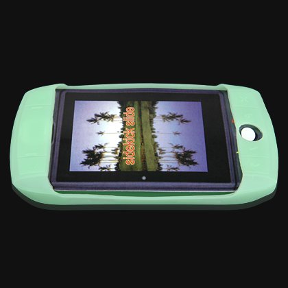 Soft Rubber Silicone Skin Cover Case for T-Mobile Sidekick Slide Cell Phone - Green