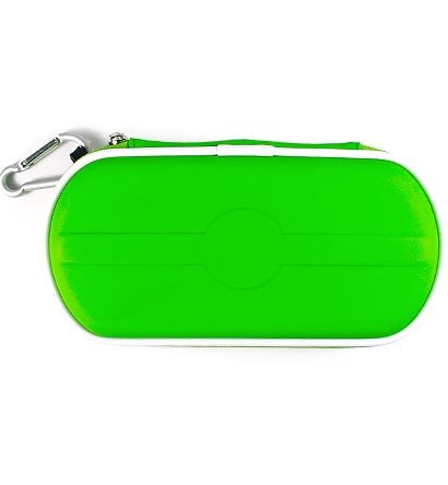 Carrying Cover Case Pouch for Sony PlayStation Portable (PSP 2000) Slim - GREEN