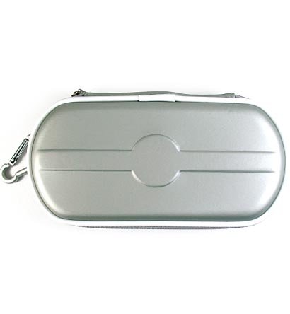 Carrying Cover Case Pouch for Sony PlayStation Portable (PSP 2000) Slim - SILVER