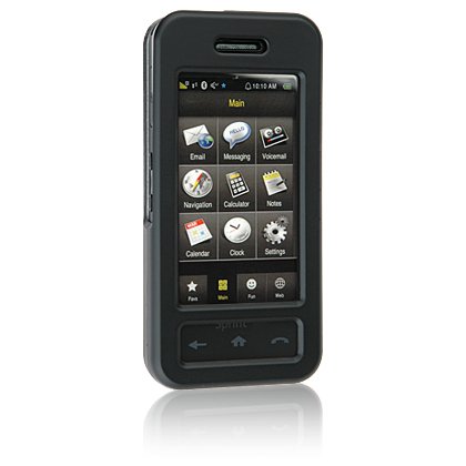 BLACK Hard Plastic Face Plate Shield Protector Case for SAMSUNG INSTINCT M800 Cell Phone
