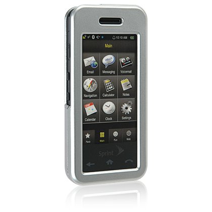 SILVER Hard Plastic Face Plate Shield Protector Case for SAMSUNG INSTINCT M800 Cell Phone