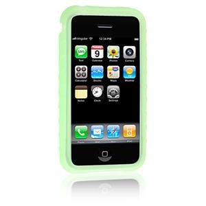 GREEN Full View Ribbed Silicone Skin Cover Case for Apple iPhone 3G