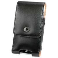 Black Vertical Noble Case with Cellet Removable Spring Clip & Swivel Clip for Apple iPhone 3G