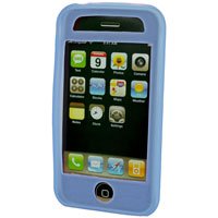 Silicone Rubber Jelly Case for Apple iPhone 3G - SOLID BABY BLUE