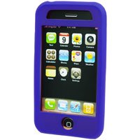Silicone Rubber Jelly Case for Apple iPhone 3G - SOLID BLUE