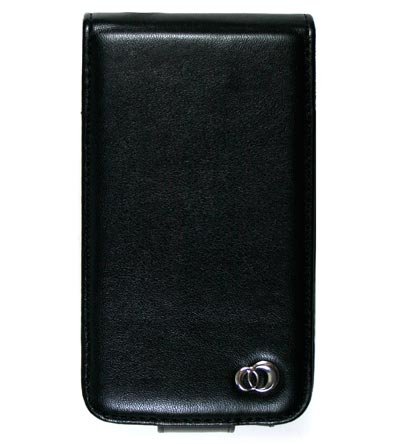 VERTICAL Leather Carrying Case Cover for Apple iPhone 3G - BLACK