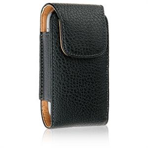 VERTICAL Leather Texture Pouch Case for LG DARE VX9700 - BLACK
