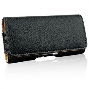 HORIZONTAL Leather Texture Pouch Case for LG DARE VX9700 - BLACK