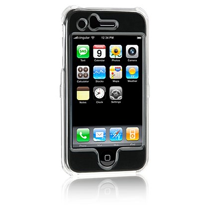 Clear Crystal Hard Shield Protector Case for Apple iPhone 3G - Transparent