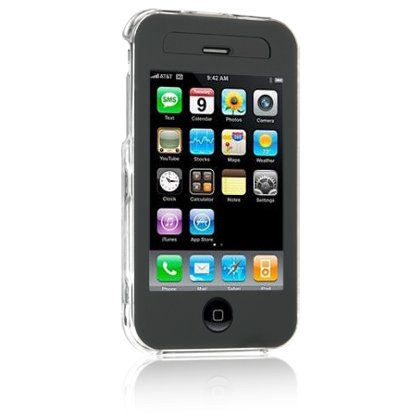 Crystal Clear PREMIUM Hard Shield Protector Case with Touch Screen Protector for APPLE iPHONE 3G
